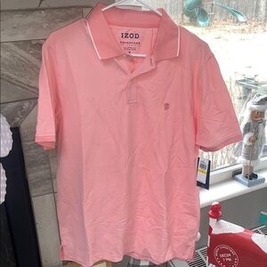 Izod Men's Polo Shirt in Light Pink